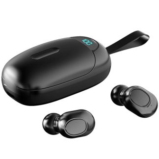 Bakeey LB-60 TWS ecouteurs sans fil Bluetooth 5.0 Casque 8D Sound HIFI CVC Assistant vocal de reduction du bruit LED ecran ecouteurs intra-auriculaires de sport anti-transpiration avec micro - Blanc