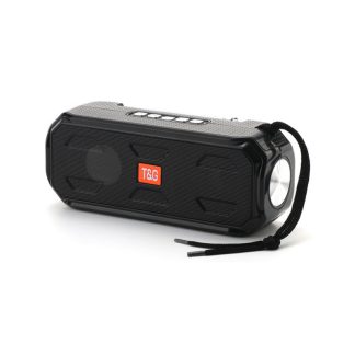 TG-280 bluetooth haut-parleur stereo basse boete e musique soutien TF FM radio USB AUX avec lampe de poche haut-parleur exterieur portable - Gris