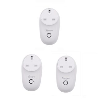 3 pieces SONOFF S26 10A AC90V-250V prise WIFI intelligente UK prise sans fil prises de courant Smart Home Switch fonctionne avec Alexa Google Assistant IFTTT