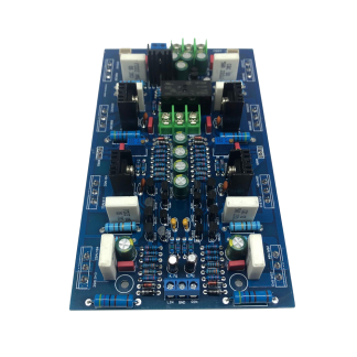 AB18 2SA1943 / 2SC5200 haute puissance 300 W + 300 W double canal classe A / B carte amplificateur de puissance pour haut-parleur sonore bricolage