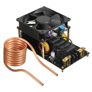 Geekcreite 1000W 20A ZVS Machine de Chauffage par Induction Ventilateur de Refroidissement PCB Tube en Cuivre 12-36V