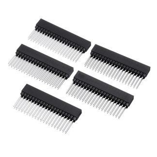 15 pcs 2x20 PIN Double Rangee Droite Femelle Pin En-tete 2.54 MM Pitch Pin Long 12 MM Bande Connecteur Prise 2 * 20 40 PIN 2x20 broches