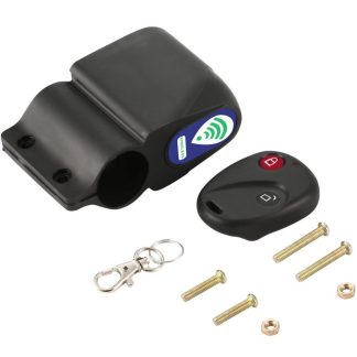 Alarme de bicyclette Verrouillage antivol avec telecommande Telecommande Riding e velo Verrouillage de securite Vibration Alarme Accessoires de velo