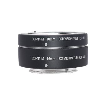 Mcoplus EXT-N1 10mm 16mm anneau de tube d'extension Macro mise au point automatique pour Nikon monture N1 V1 S1 S2 J1 J2 J3 J4 J5 J6 camera sans miroir - Noir