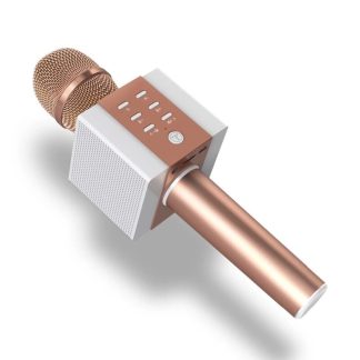 TOSING 008 microphone bluetooth micro sans fil KTV karaoke Microphone enregistrement de chant lecteur KTV Portable pour tablette Android iOS - Rose
