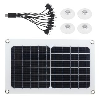Panneau solaire monocristallin de 10W avec le travail exterieur de sortie du ceble de donnees DC5V 2A de One e dix
