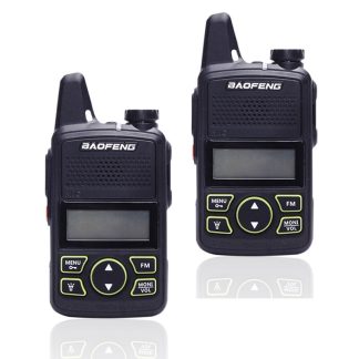 2 pieces EU BAOFENG BF-T1 frequence 400-470MHz 20 canaux Mini Ultra mince conduite hetel civil talkie-walkie
