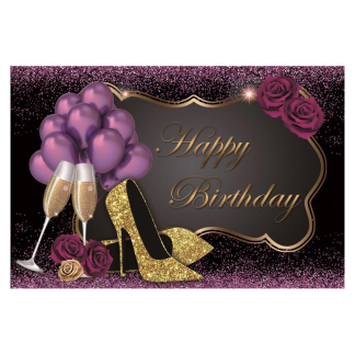 Joyeux anniversaire fete Photo photographie toile de fond tissu Studio fond decoration de la maison accessoires - 1,5 x 0,9 m