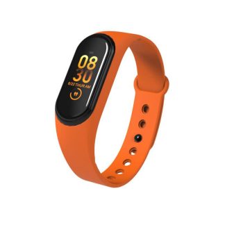 Bakeey M4A moniteur de pression arterielle de frequence cardiaque O2 Modes multisports Rejet d'appel Fitness Tracker montre intelligente - Noir