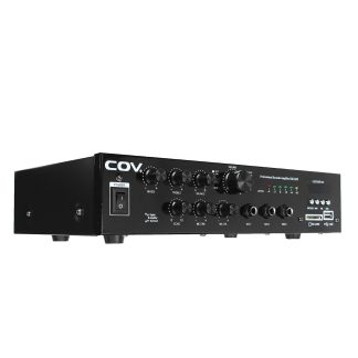 COV 2x150W Bluetooth 4.0 Bass HIFI Amplificateur de support professionnel Microphone Carte memoire USB