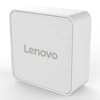 Lenovo HD01 Mini haut-parleur Bluetooth sans fil Caisson de basses basse Haut-parleur Bluetooth monte sur vehicule Carte TF Boete de son portable AUX-In avec micro - Blanc