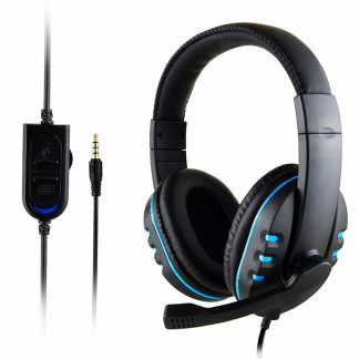 Casque de jeu portable 3,5 mm stereo surround Gamer filaire casque avec micro pour ordinateur PC PS4 Xbox - Rouge