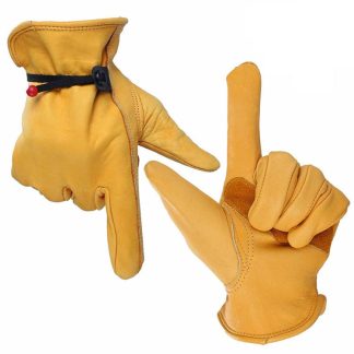 OZERO Gants de travail etanches Gants de securite pour le jardin Soudage du cuir Protection pour la manipulation du verre L