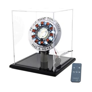 Version de base 1: 1 reacteur e arc acrylique bricolage modele MK1 LED lumiere marque poitrine Tony coeur lampe lumiere avec couvercle de support d'affichage telecommande