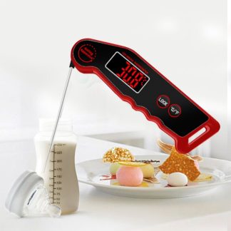 Bakeey LED Thermometre e viande Thermometre numerique Lecture rapide en 3 secondes avec retroeclairage et etalonnage pour la cuisine