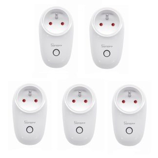 5 pieces SONOFF S26 10A AC90V-250V prise WIFI intelligente FR prise sans fil prises de courant Smart Home Switch fonctionne avec Alexa Google Assistant IFTTT