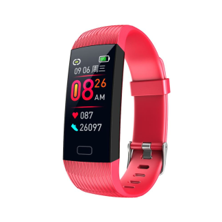 Goral Z6 1.14 'Grand ecran Detection de la frequence cardiaque en temps reel Affichage du message social 15Jours Batterie Montre Life Smart Bande - Violet