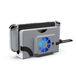 Base de ventilateur de refroidissement pour console de jeu DOBE USB vers Type-C pour refroidisseur de base OLED Nintendo Switch - Noir