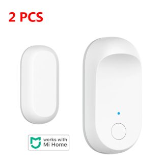 ?2PCS? 2021 nouvelle version capteur de porte et de fenetre Qingping bluetooth 5.0 detecteur d'alarme de securite e domicile fonctionne avec l'application Met Mihome