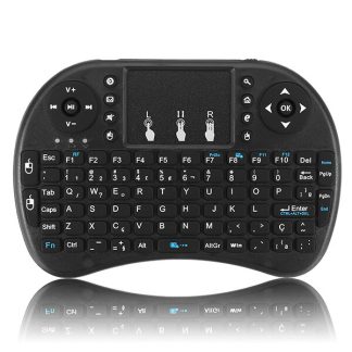 I8 Version portugaise 2.4G Mini souris sans fil pour clavier e pave tactile - Noir