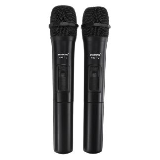 UHF USB 3.5mm 6.35mm Microphone Sans Fil Megaphone Mic avec Recepteur pour Karaoke Speech Loudspeaker