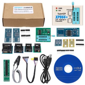 XP866+ programmeur SPI FLASH haute vitesse base Z 24/25/93 Bios 25T80 gravure hors ligne - kit de base 5 places