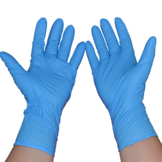 100 pieces gants jetables en nitrile sans poudre en caoutchouc sans latex gants steriles pour pique-nique hygiene alimentaire nettoyage de la maison - Blanc S