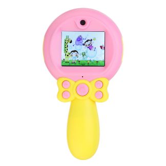 2MP 1080P HD 2.0 pouces ecran Rechargeable Magic Stick Fairy Mini Enfants Enfants Camera - rose