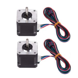 Moteur pas e pas FLSUNe 2PCS 4-LEAD Nema17 42BYGH 1.7A pour l'imprimante 3D