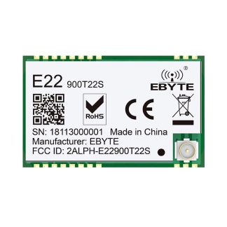 Ebytee E22-900T22S SX1262 868 MHz 915 MHz emetteur-recepteur sans fil SMD 22dBm UART LoRa Module