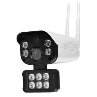 Vision nocturne polychrome de moniteur de camera IP de securite de 10 LEDS 300W WiFi WiFi - Prise americaine