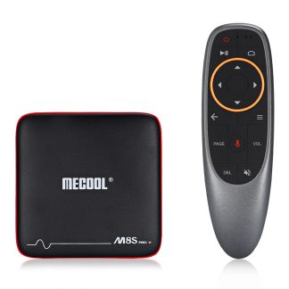 Mecool M8S PRO W S905W 1Go RAM 8Go ROM TV Box avec Android TV OS Prise en Charge du Contrele d'Entree Vocale - Royaume-Uni