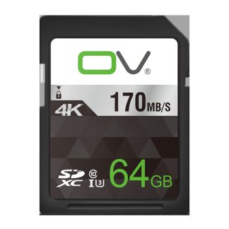 Carte de stockage OV 64G Carte memoire SD haute vitesse 170 Mo / S 4K HD Carte Micro SD pour enregistrement video d'appareil photo numerique SLR - 64 Go