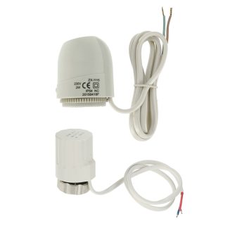 L'actionneur electrique thermique du systeme de chauffage par le sol 230 V entraene normalement ferme/ouvert - normalement ferme