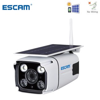 ESCAM QF260 WIFI HD 1080P 2.0MP sans fil IP67 Solaire exterieur Batterie Puissance Faible consommation d'energie PIR Camera de securite de surveillance