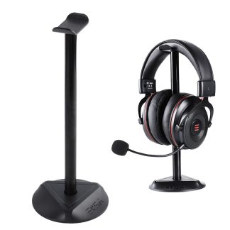 EKSA Z1 universel detachable en alliage d'aluminium casque support de casque de jeu avec Base antiderapante pour Gamer PC accessoires bureau - Noir