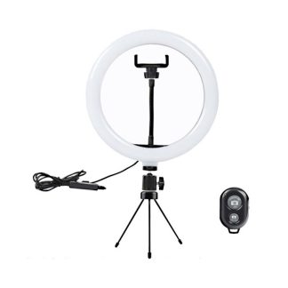 10 pouces LED Ring Light 3 Modes 10 Luminosite Reglable Bluetooth Selfie Ring Light Photography Beauty Light pour Youtube Live Streaming