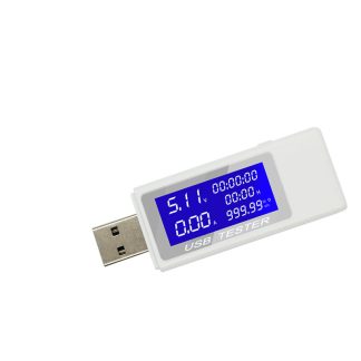 9 in1 / 8 in1 / 3 in 1 / QC2.0 3.0 4-30 V puissance electrique USB capacite testeur de tension compteur de courant moniteur voltmetre amperemetre - 8 en 1 bleu