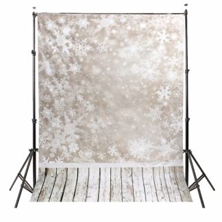 1.5x2.1m Photographie Vinyle Fond Neige Paysage Neigeux Ombrage Halo Noel
