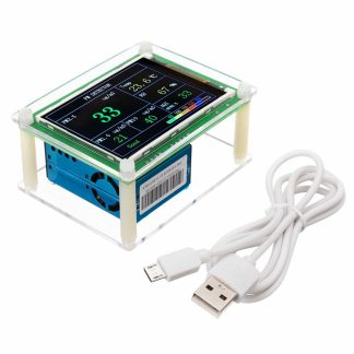 PM1.0 PM2.5 Module de detecteur PM10 testeur de capteur de poussiere de qualite de l'air avec ecran 2,8 pouces LCD pour la surveillance des outils de voiture de bureau e domicile