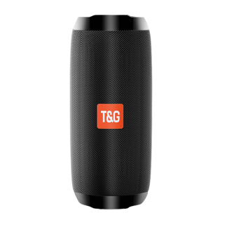 TG117 Haut-parleur Bluetooth HiFi Colonne de basse TWS Haut-parleurs sans fil etanches portables pour l'exterieur Support AUX TF USB Subwoofer Haut-parleur stereo - Rouge