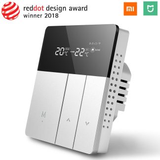 Heatcold TH123 Thermostat intelligent Argent 240V Contreleur de temperature pour l'eau, le contrele de chauffage de chaudiere e gaz au sol electrique fonctionne avec l'application Mijia - #2