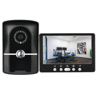 ENNIO 815FG11 7 pouces porte video telephone 1 moniteur 1 sonnette exterieure HD camera systeme de vision nocturne infrarouge - Unite exterieure