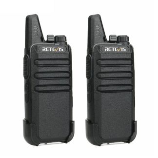 2pcs Retevis RT22 talkie-walkie mini emetteur-recepteur UHF 2W VOX CTCSS DCS USB charge bidirectionnelle Communicator Radio - EU Plug