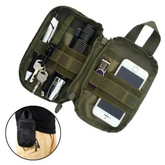 Sac de taille tactique Tactical Waist Bag pour telephone portable de moins de 6,5 pouces - Noir