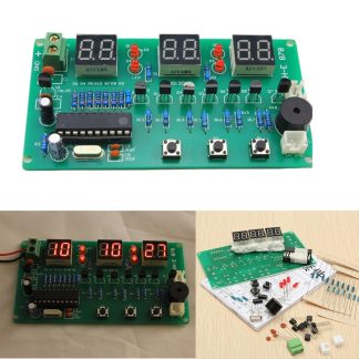 3pcs 5V-12V AT89C2051 Multifonction Six Digital LED Kit d'horloge electronique DIY