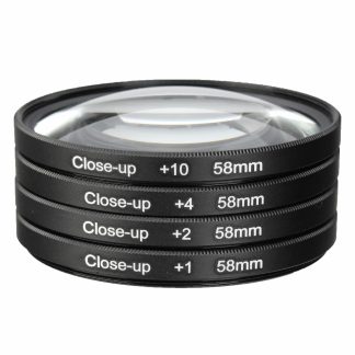 Kit objectif universel pour filtres macro 58mm +1 +2 +4 +10 pour objectif camera 58mm