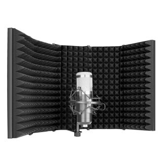 Neewer 5 plaque pliante enregistrement Microphone pare-vent pare-vent insonorisation bouclier - Noir