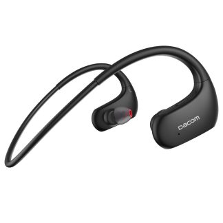 DACOM L05 Sports sans fil bluetooth ecouteurs tour de cou stereo ecouteurs IPX7 casque etanche avec micro - Rouge