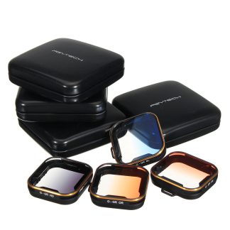 PGYTECH P-G5-114 Sous-marin HD Tuba Plongee Gradient Gris Rouge Orange Bleu Filtre Pour Lentilles Pour Gopro Hero 7 6 5 Action Camera - rouge